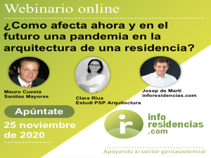 Webinario sobre diseño de residencias de tercera edad  y covid-19