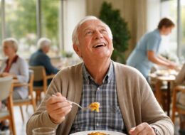 Recuerdos y emociones en la comida de las residencias.