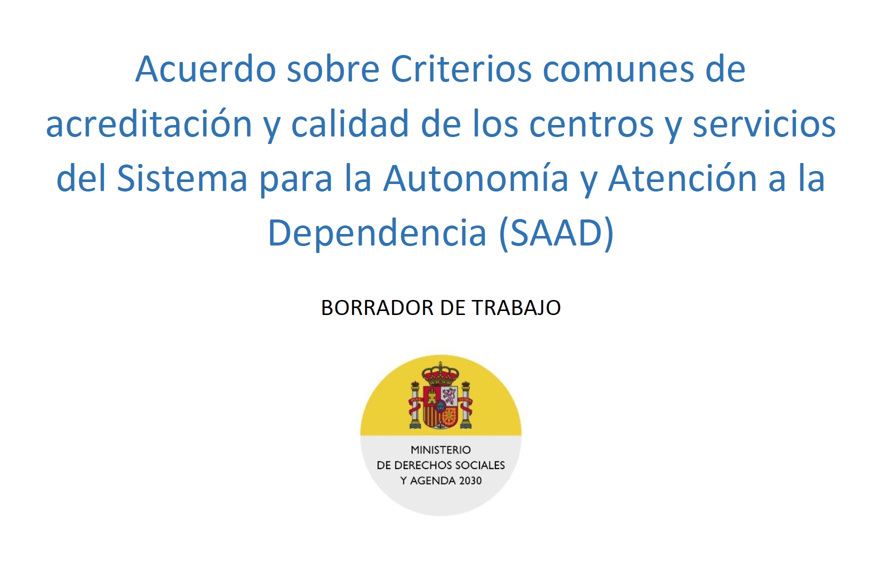 Borrador acreditación servicios SAAD