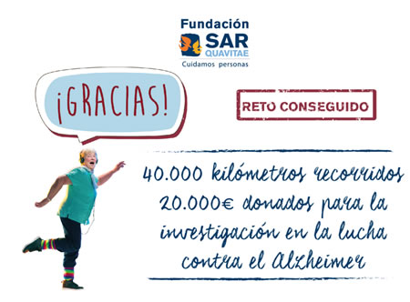 Fundación SARquavitae consigue 40.000 kilómetros contra el Alzheimer