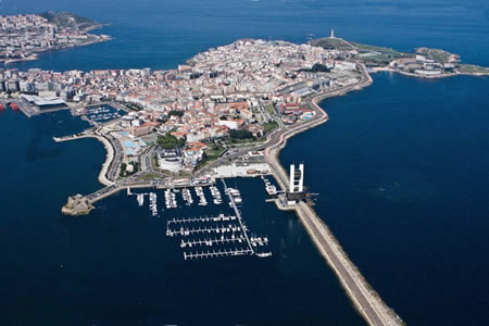A Coruña desde el aire