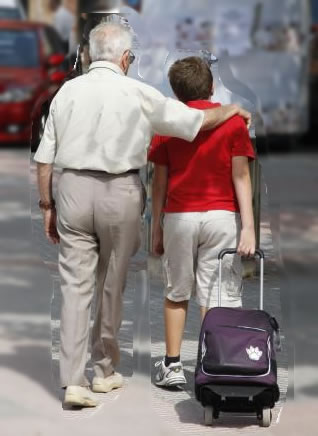 Abuelo y nieto