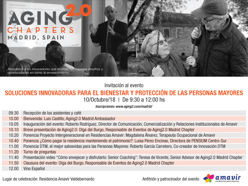 Ageing 2.0 en Amavir Valdebernardo