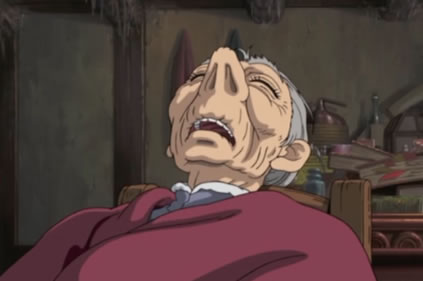 Anciano durmiendo
