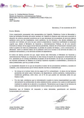 Carta al ministro Montoro