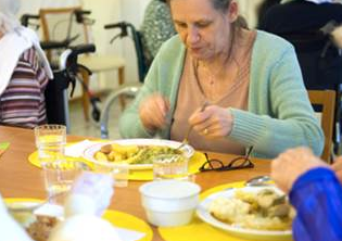 Comida en la residencia de ancianos