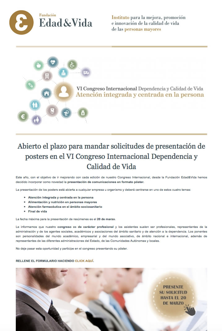 Posters congreso Edad y Vida