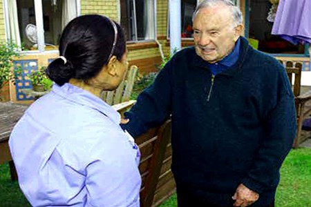 Visitas de familiares en residencias de ancianos