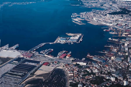 Vista aérea de Vigo