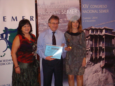 Dr. Zapater premiado por asociación de médicos de residencias geriátricas