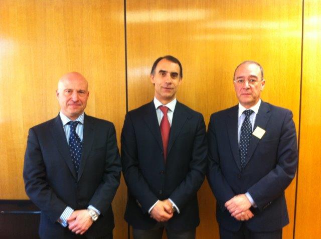 Alberto Echevarría (FED) y Javier Gómez (FED), se reunen con César Antón (Imserso)