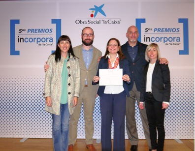 Novaire recibe el premio incorpora de la Caixa