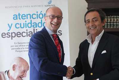 Ramón Berra de Unamuno, Director General de Grupo Sanyres, y José Antonio López Trigo, Presidente de la Sociedad Española de Geriatría y Gerontología
