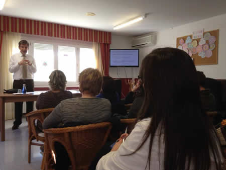 Charla de Josep de Martí en residencia Bellpuig (Lleida)