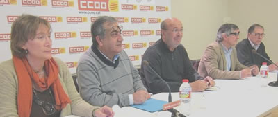 Rueda de prensa Upimir CCOO sobre impagos en residencias de ancianos