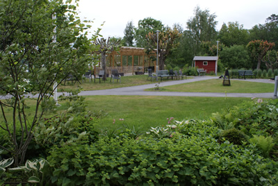 Jardín en Residencia ATTendo en Nacka