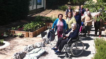 Huerto urbano en residencia geriátrica Adavir